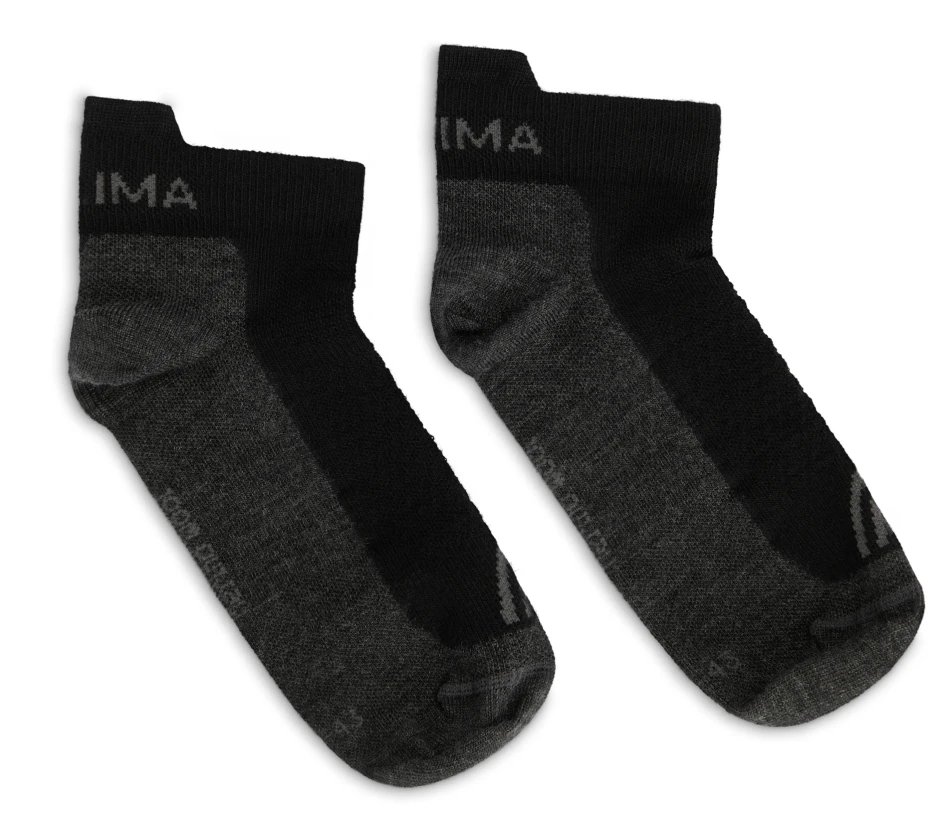 Aclima Ankle Wool Sock, kolor: Jet Black/Grey 1