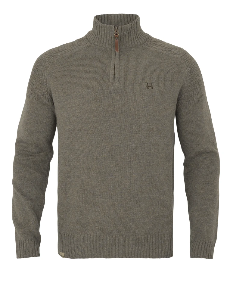 Harkila Vincent Merino Half Zip Pullover, kolor: Dark Sand 1