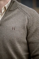 Harkila Vincent Merino Half Zip Pullover, kolor: Dark Sand 5