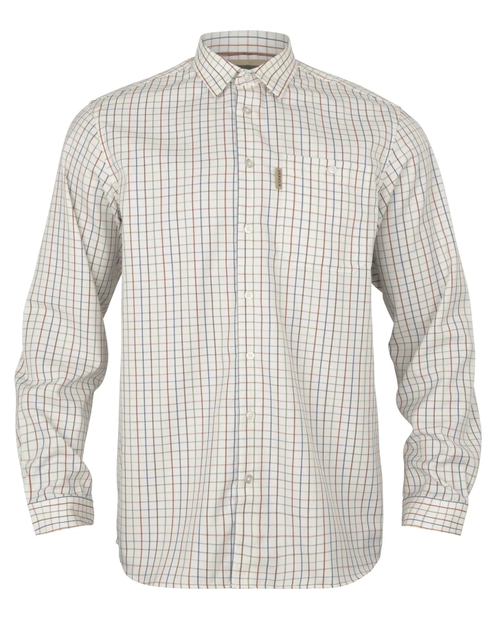 Harkila Haywood Wool Blend LS Shirt, kolor: Arabian Spice Check 1