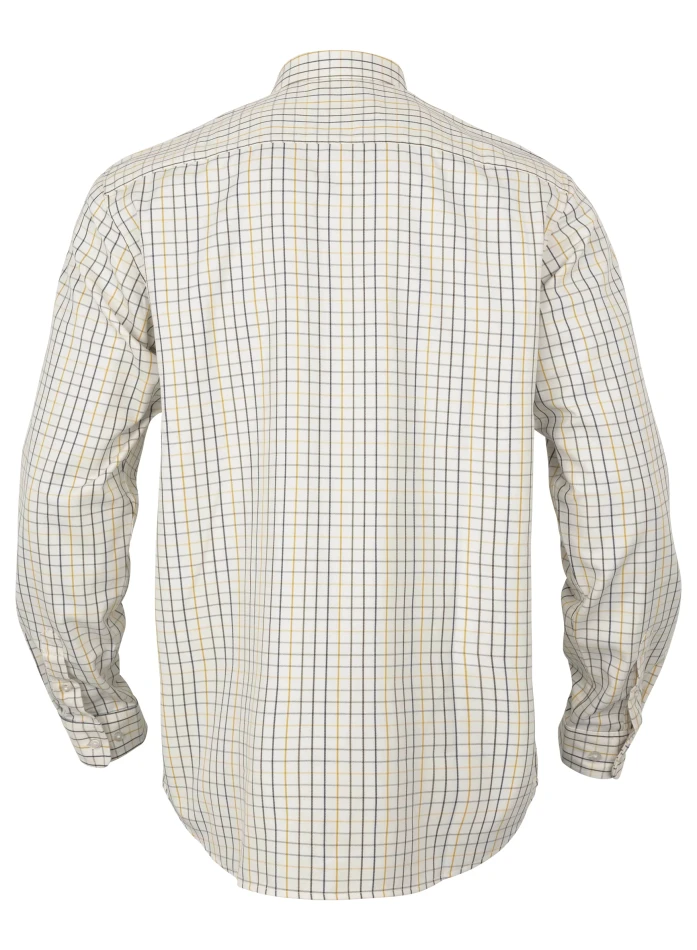 Harkila Haywood Wool Blend LS Shirt, kolor: Arrowwood Yellow Check 2