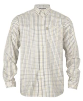 Harkila Haywood Wool Blend LS Shirt, kolor: Arrowwood Yellow Check 1