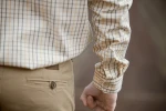 Harkila Haywood Wool Blend LS Shirt, kolor: Arrowwood Yellow Check 3
