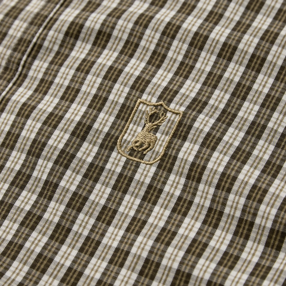 Baldwin Shirt | 8948 Brown Check -4