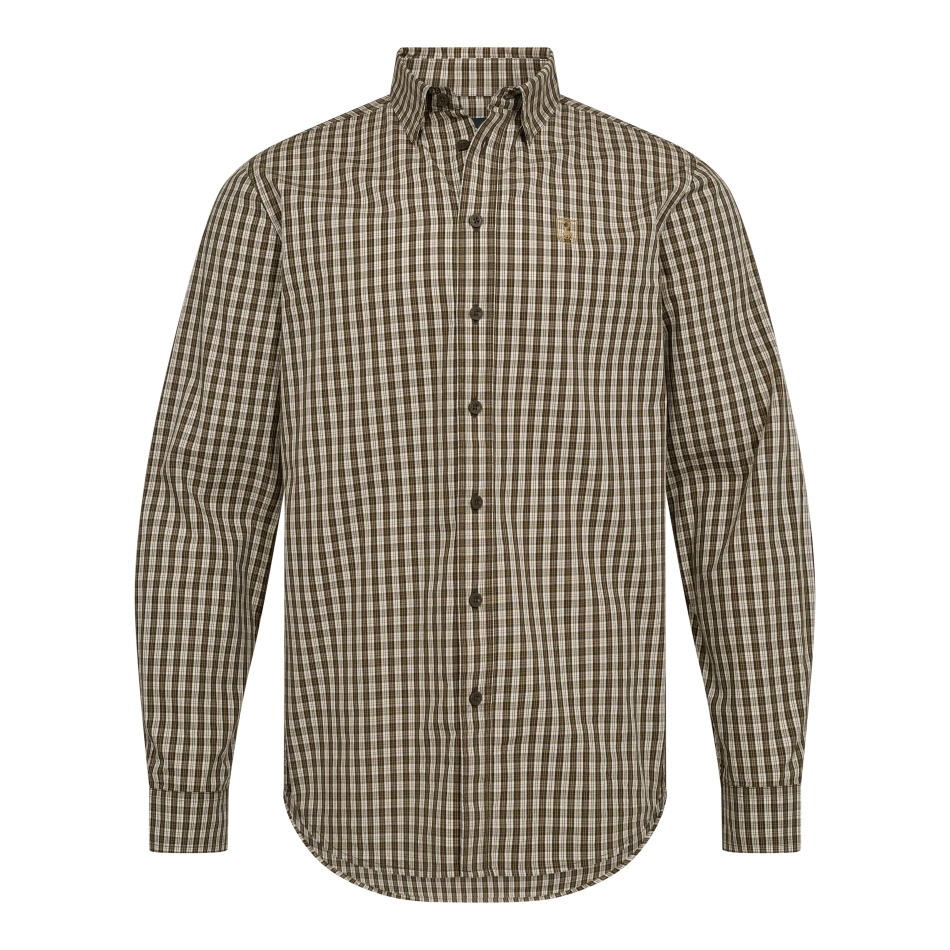 Baldwin Shirt | 8948 Brown Check -1