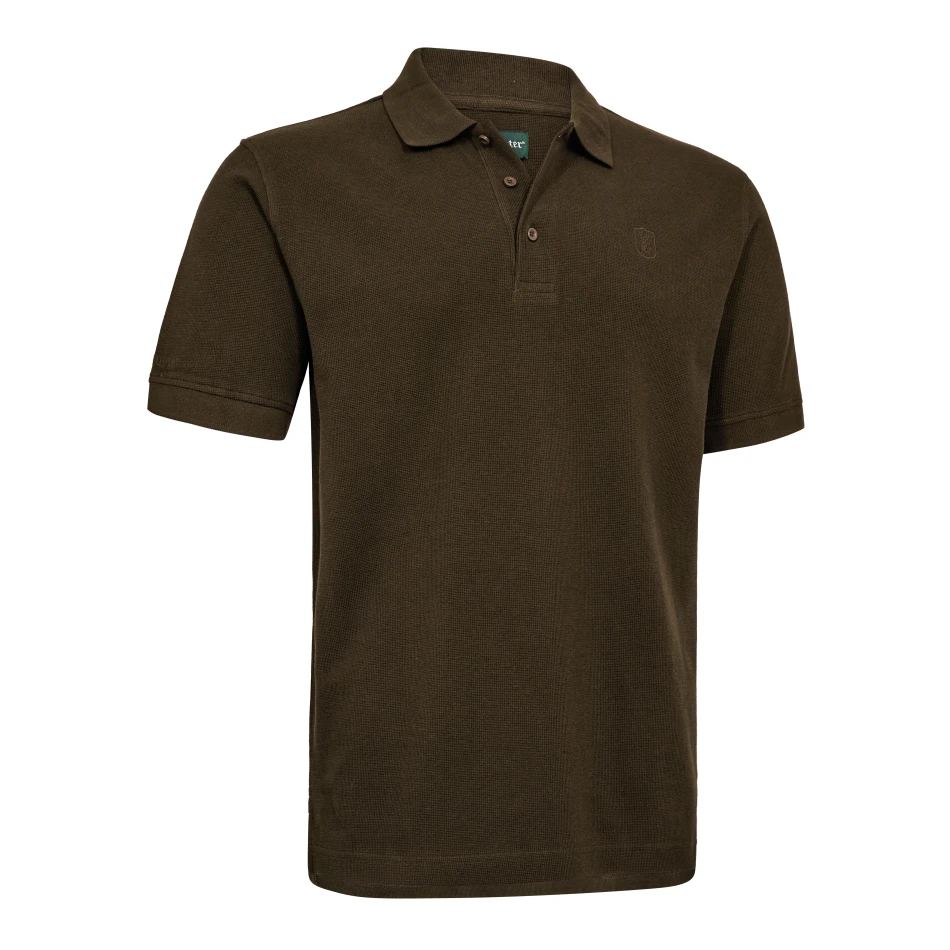 Griffin Polo Shirt | 544 Otter Brown -1
