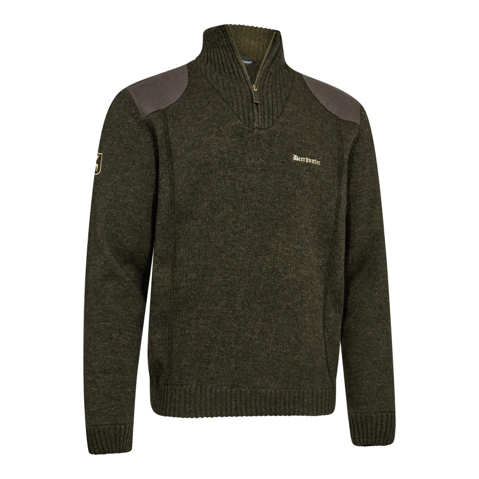 Finley ½-Zip Knit | 339 Woodland Melange -1