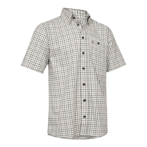 Gavin Shirt S/S | 28748 Beige Check -1