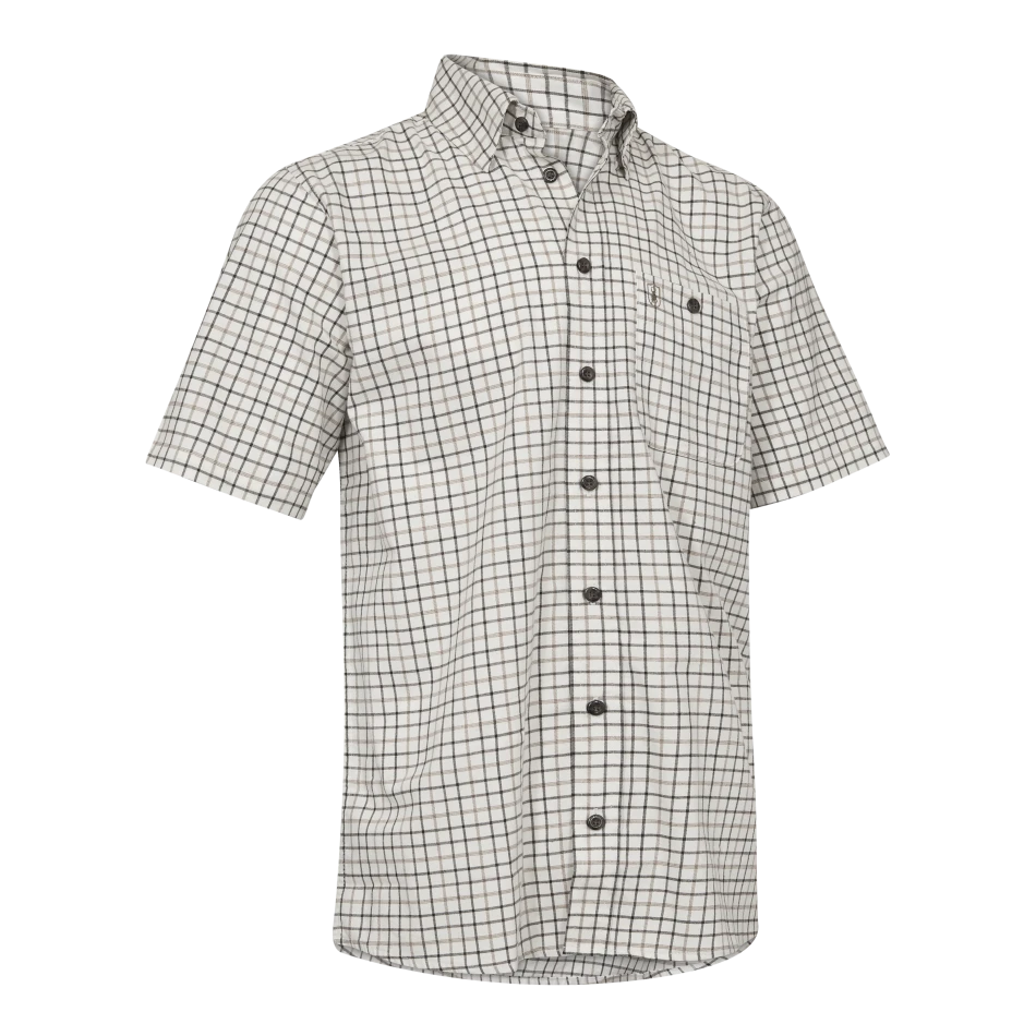 Gavin Shirt S/S | 28748 Beige Check -1