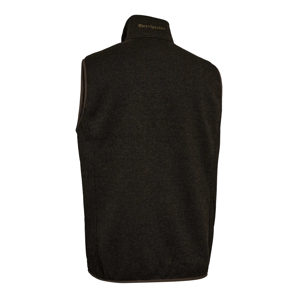 Moor Knitted Waistcoat | 571 Brown Leaf -2
