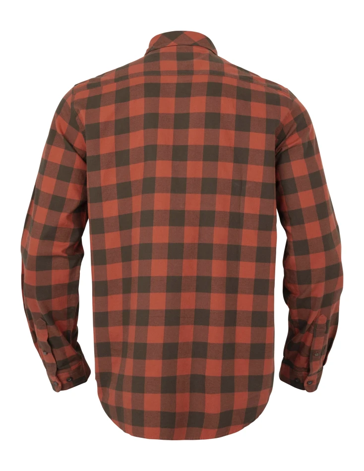 Harkila Scandinavian L/S Shirt, kolor: Autumn Orange Check 2