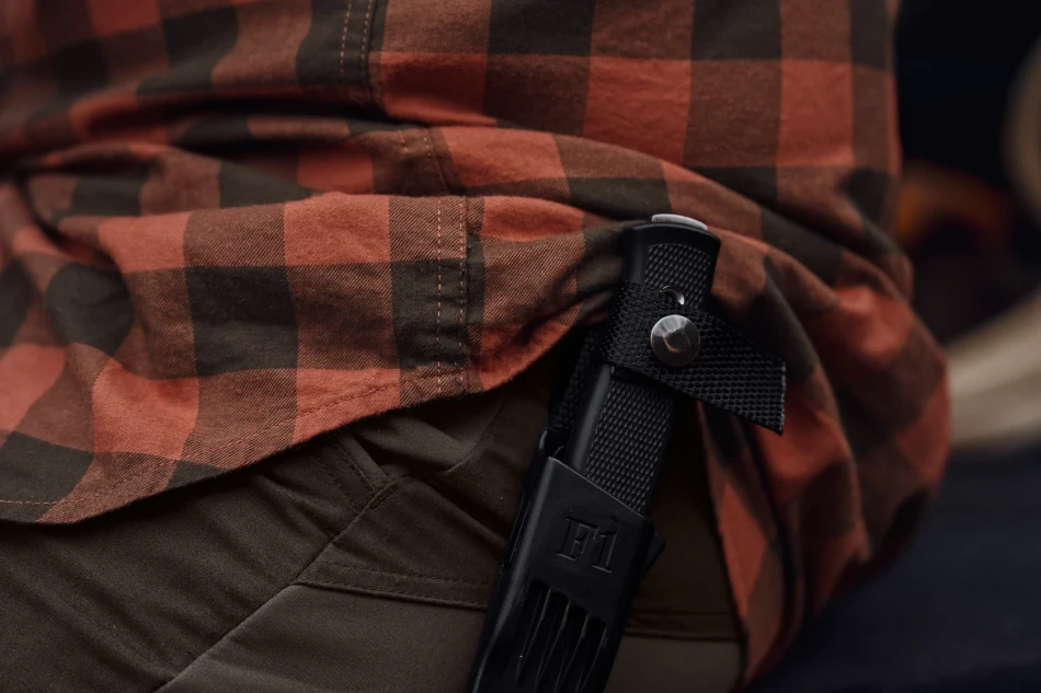 Harkila Scandinavian L/S Shirt, kolor: Autumn Orange Check 5