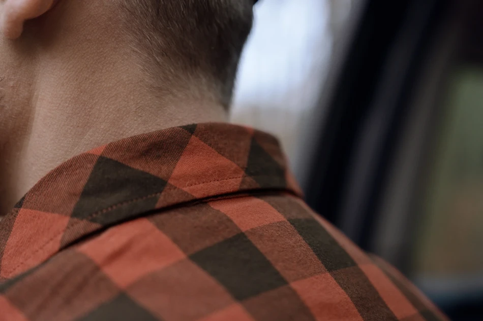 Harkila Scandinavian L/S Shirt, kolor: Autumn Orange Check 9