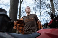 Harkila Scandinavian S/S T-shirt, kolor: Shadow Brown 3