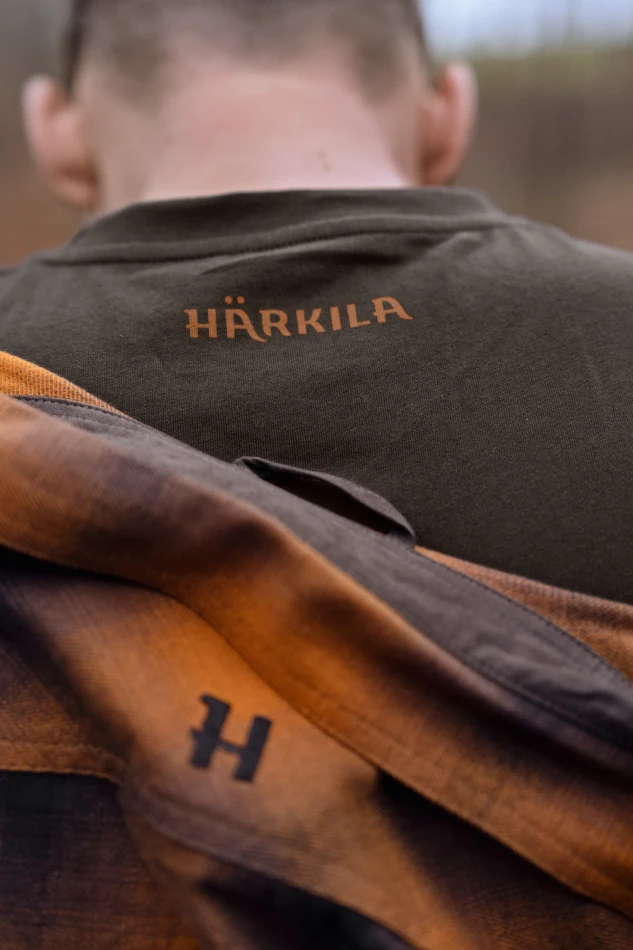 Harkila Scandinavian S/S T-shirt, kolor: Shadow Brown 5