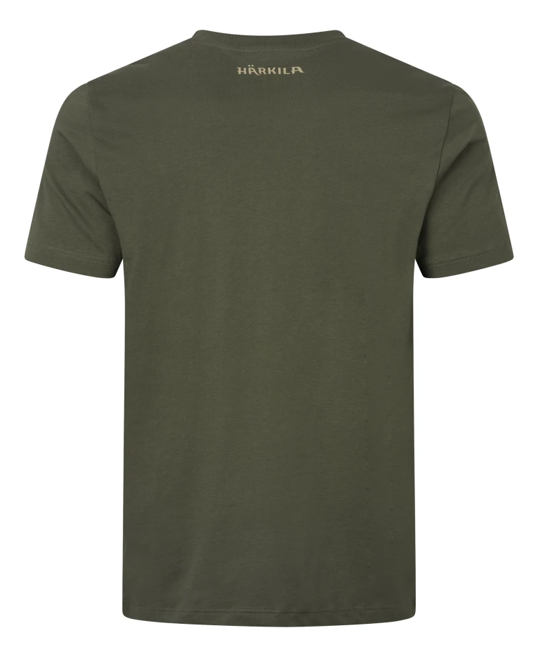 Harkila Wildboar Logo S/S T-shirt, kolor: Forest Night 3