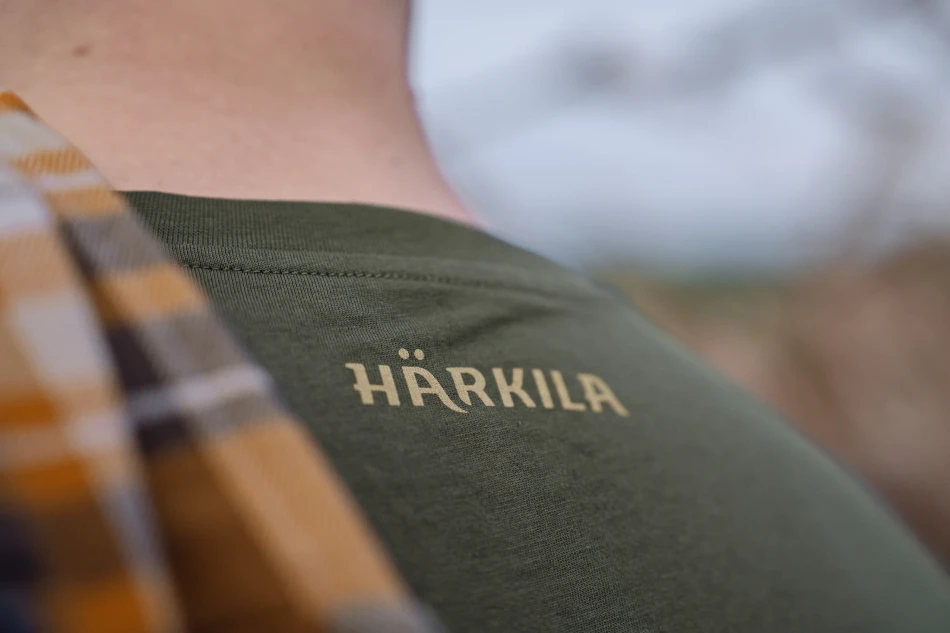 Harkila Wildboar Logo S/S T-shirt, kolor: Forest Night 4