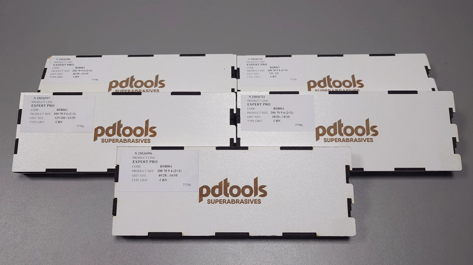 PDTools DUAL GRIT CBN Expert PRO – seria 5 dwustronnych kamieni CBN do ostrzenia ręcznego
