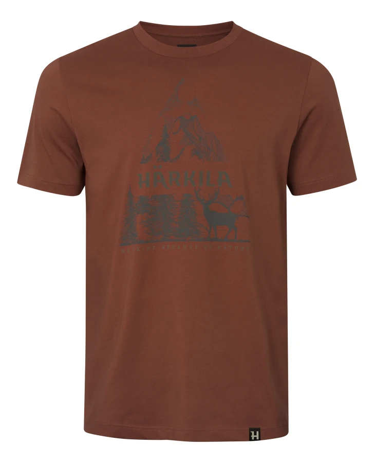 Harkila Nature S/S T-shirt, kolor: Autumn Orange 1
