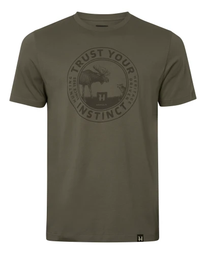 Harkila Moose S/S T-Shirt - koszulka z nadrukiem myśliwskim (100% bawełna)