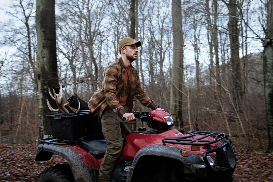 Hill Trousers, kolor: Black Olive/Forest Night 4
