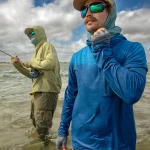 M's Long Sleeved Cap Cool Sun Hoody Fitz Roy Trout, kolor: GGBX: Caper Green Buckhorn Green X-Dye