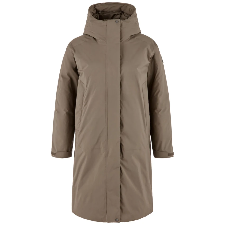 Ovik GTX Padded Parka W | Suede Brown -1