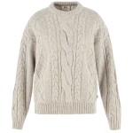 Ovik Cable Knit W | 113 Chalk White -1
