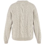 Ovik Cable Knit W | 113 Chalk White -2