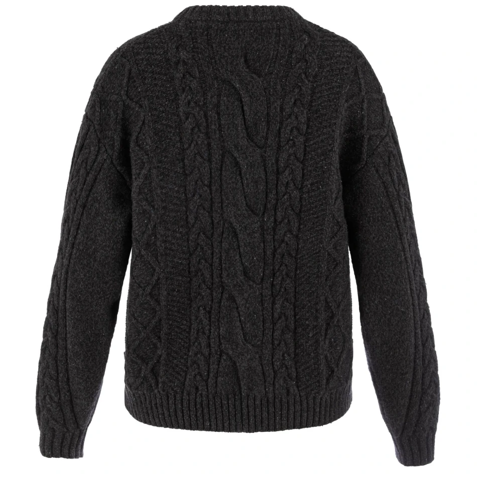 Ovik Cable Knit W | 550 Black -2