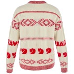 Fjallraven Jacquard Knit W | 113-334 Chalk White/True Red -2