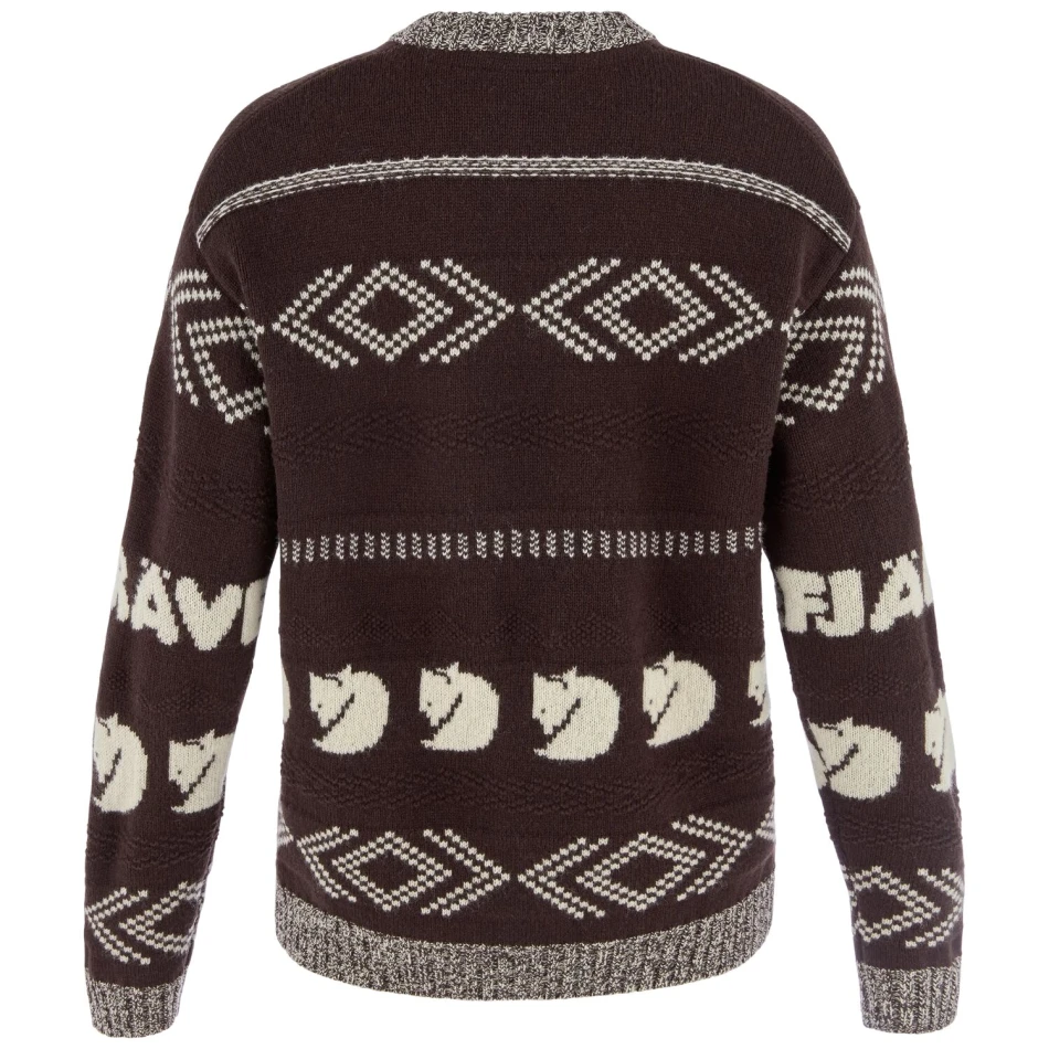 Fjallraven Jacquard Knit W | 294-191 Black Oak/Light Beige -2