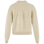 Ovik Solid Jacquard Knit W | 191 Light Beige -2