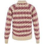 Ovik Jacquard Knit W | 191-410 Light Beige/Mesa Purple -2