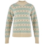 Ovik Jacquard Knit W | 191-674 Light Beige/Misty Green -1