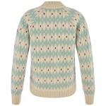 Ovik Jacquard Knit W | 191-674 Light Beige/Misty Green -2