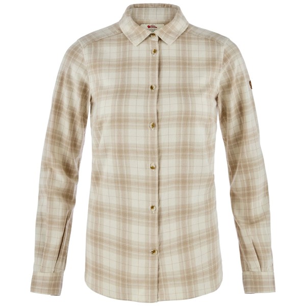 Ovik Classic Flannel Shirt W | 113-118 Chalk White/Fossil -1