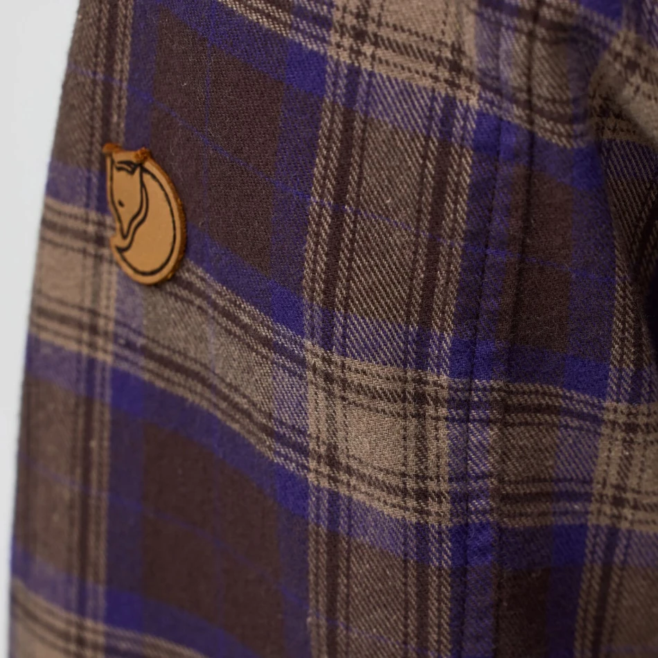 Ovik Classic Flannel Shirt W | 294-425 Black Oak/Dark Violet -4