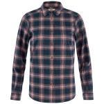 Ovik Classic Flannel Shirt W | 555-300 Dark Navy/Dusty Rose -1