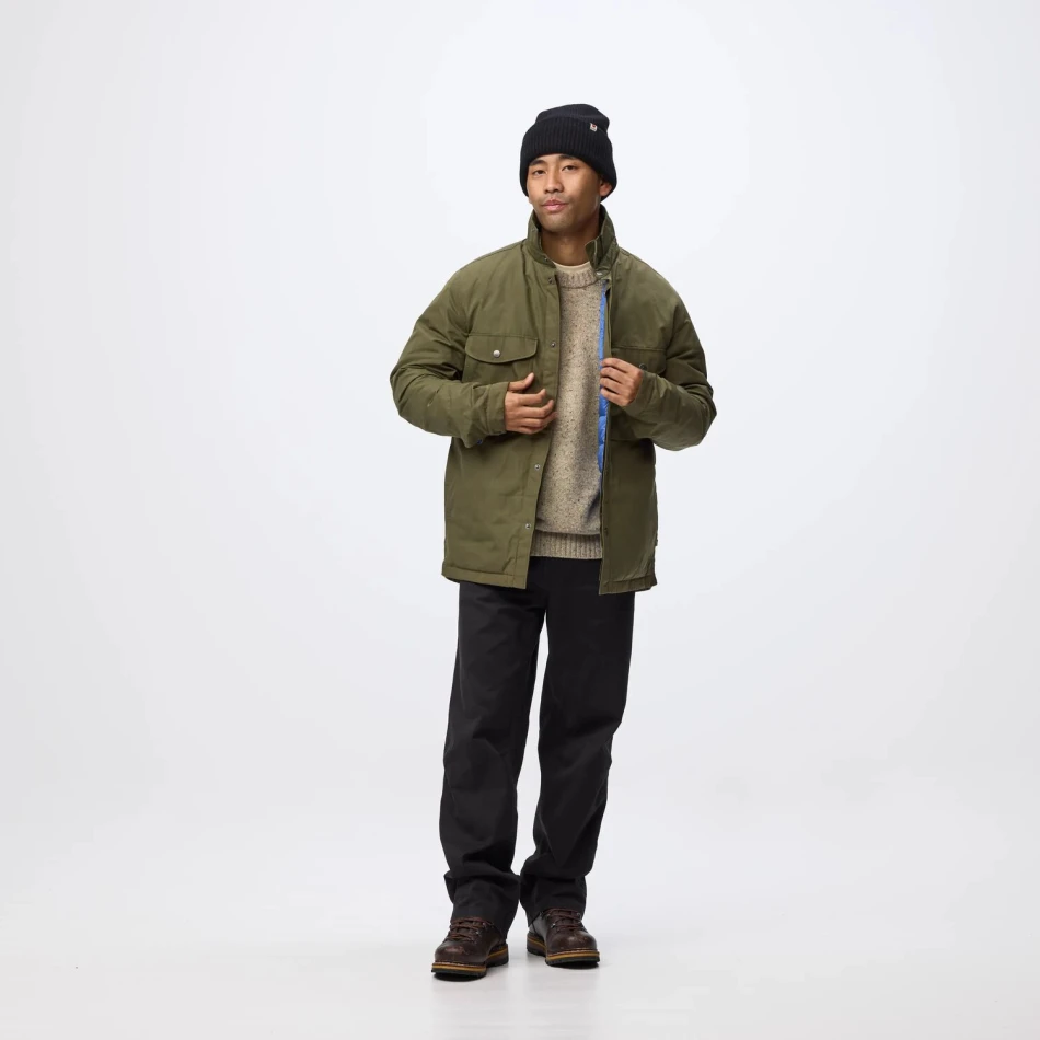 Ovik Down Shirt Jacket M | 625 Laurel Green -5