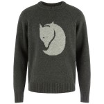 Fjallraven Logo Knit Sweater M | 662 Deep Forest -1
