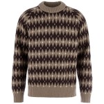 Ovik Jacquard Knit M | 244-294 Suede Brown/Dark Oak -1