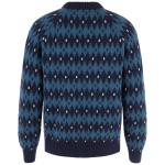 Ovik Jacquard Knit M | 555-534 Dark Navy/Indigo Blue -2