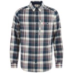 Fjallglim Regular Shirt M | 555-113 Dark Navy/Chalk White -1