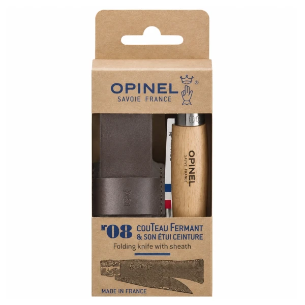 Opinel No 08 Stainless Steel + Sheath