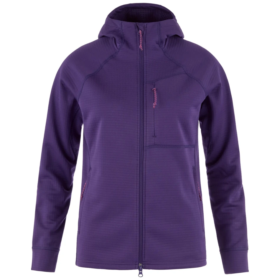 Fjallraven Abisko Grid Fleece Hoodie W, kolor: 425 Dark Violet