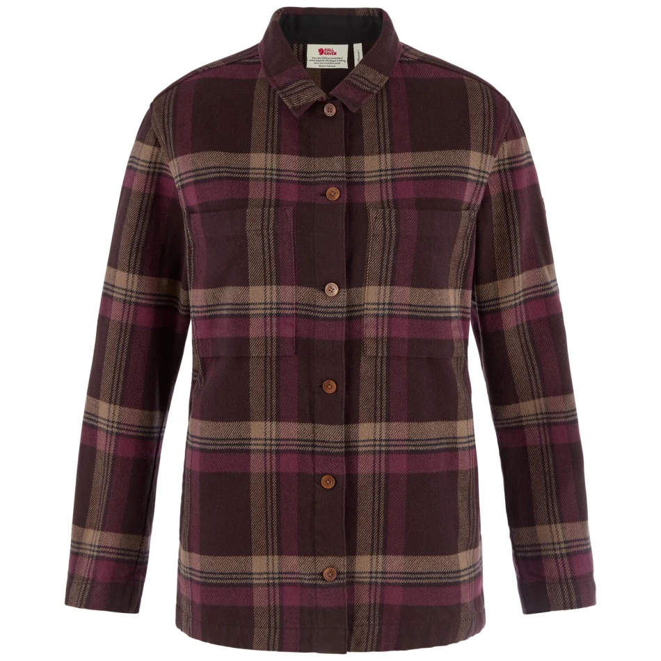 Fjallraven Singi Flannel Overshirt, kolor: 294-357 Black Oak/Port