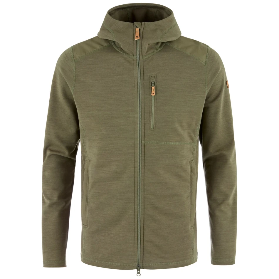 Fjallraven Keb Fleece Hoodie, kolor: 625 Laurel Green