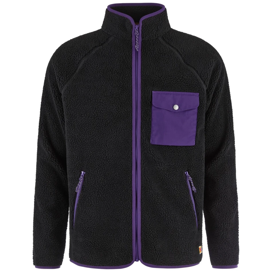 Fjallraven Vardag Pile Fleece, kolor: 550-425 Black/Dark Violet