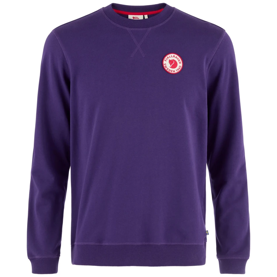 Fjallraven Logo Hoodie, kolor: 425 - Dark Violet